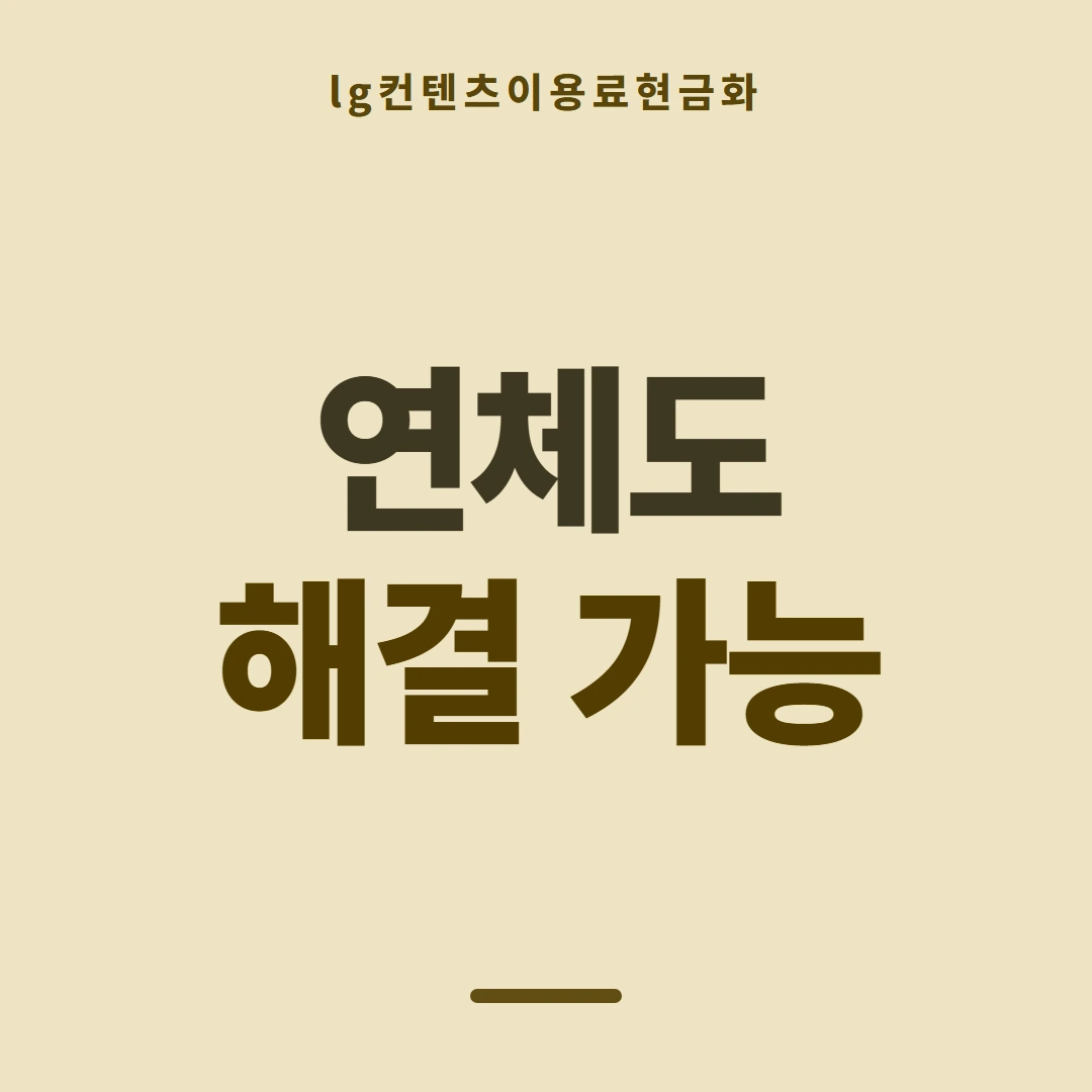 품티켓 LG 콘텐츠이용료 회선마다 다른 규정 안내 이미지